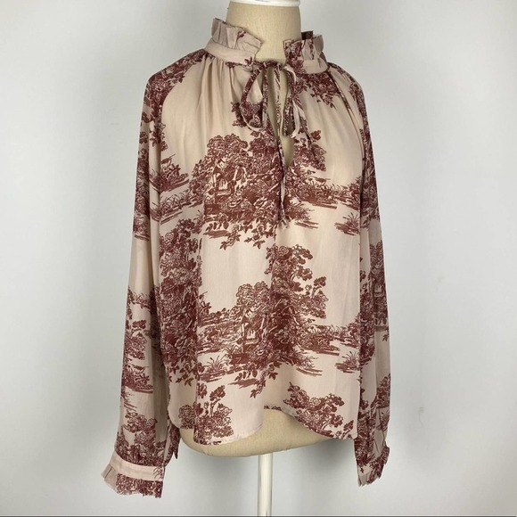 Elan Printed Blouse - Picture 1 of 5